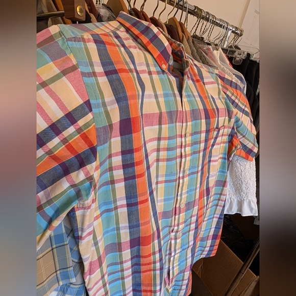 Multicolor Plaid Casual Button Down Shirt - Picture 4 of 7